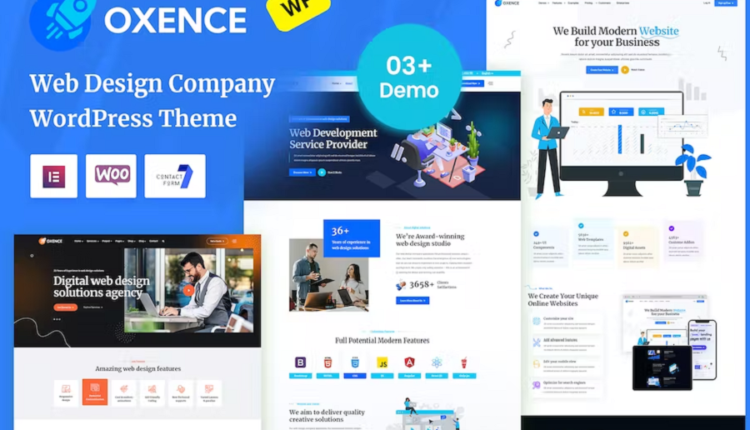 Oxence – Web Design Agency Elementor Theme