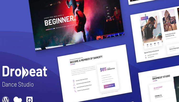 Dropbeat – Creative Dance Studio WordPress Theme