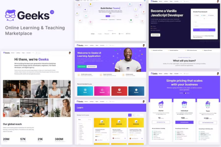 Geeks – Online Learning Marketplace Theme