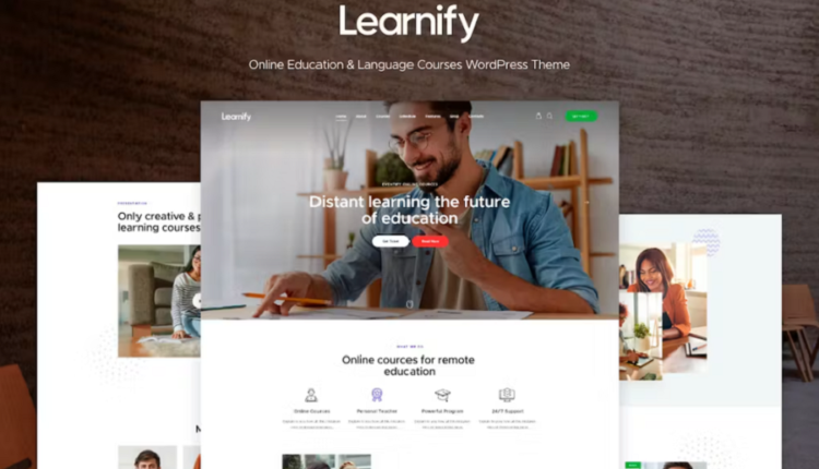 Learnify – Online Education Courses WordPress Theme