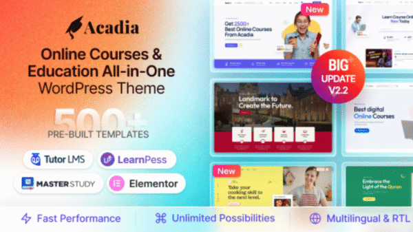 Acadia – Education Theme For University & Online Course