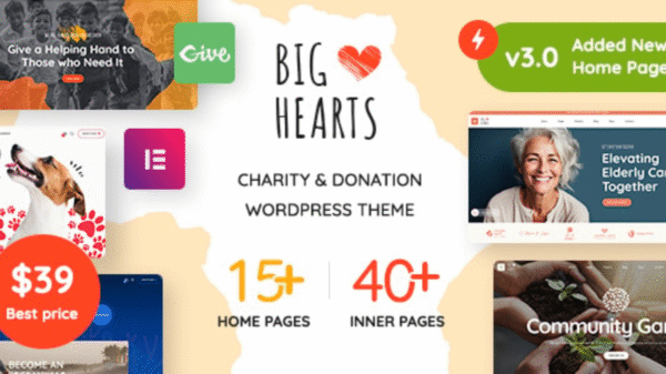 BigHearts – Charity & Donation WordPress Theme