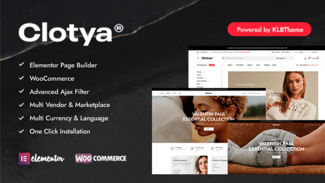 Clotya – Fashion Store eCommerce Theme
