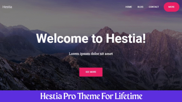 Hestia Pro Theme For Lifetime