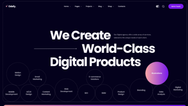 Odefy – Creative Multipurpose WordPress Theme