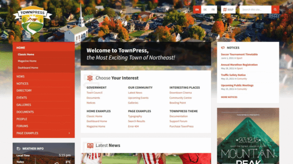TownPress – Municipality & Town Government Theme
