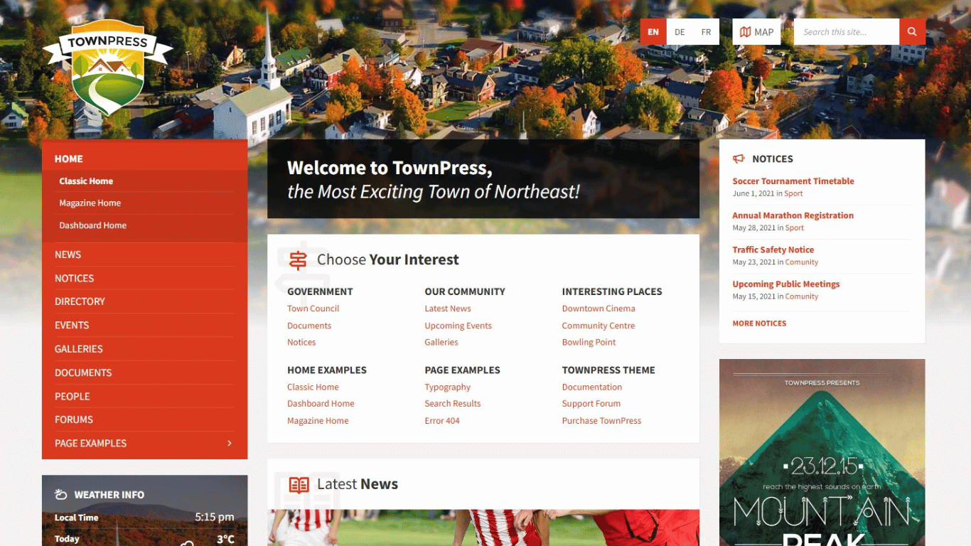 TownPress – Municipality & Town Government Theme