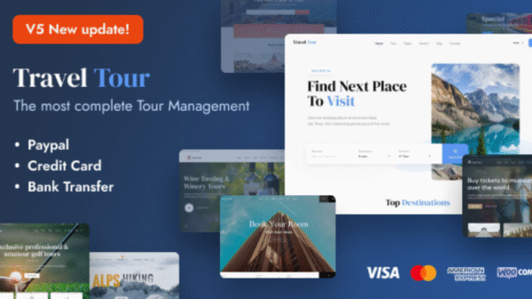 Travel Tour – Travel Booking WordPress Theme