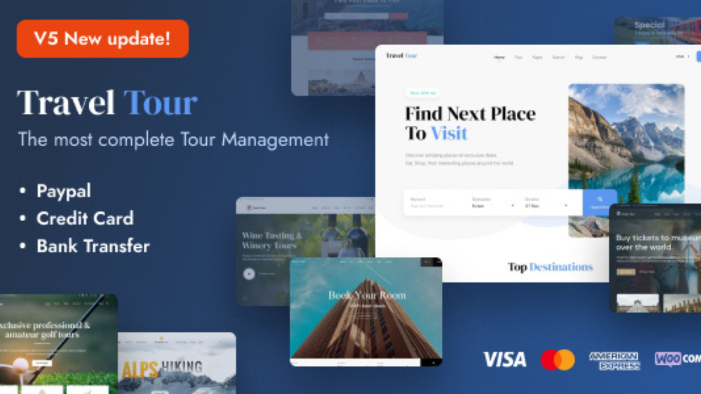 Travel Tour – Travel Booking WordPress Theme