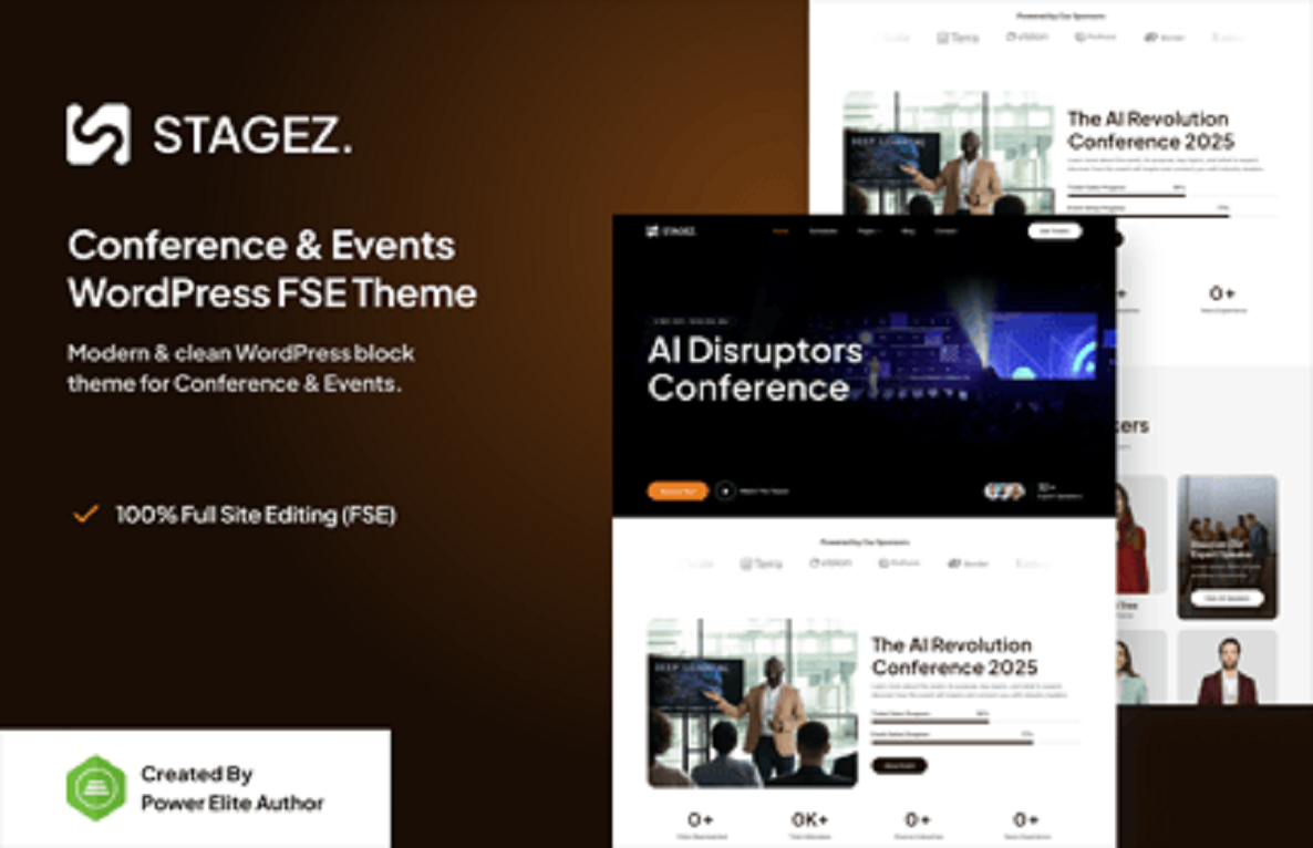 Stagez – Conference and Event FSE WordPress Theme