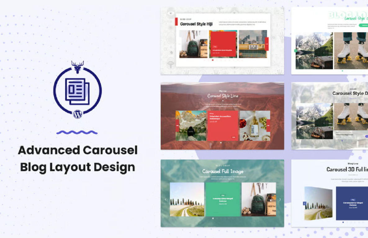 Advanced Carousel Blog Layout Design