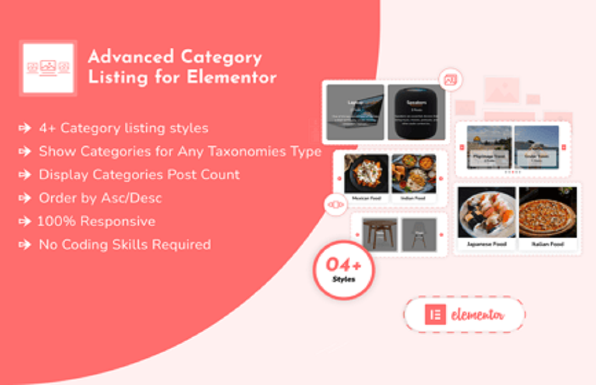 Advanced Category Listing for Elementor