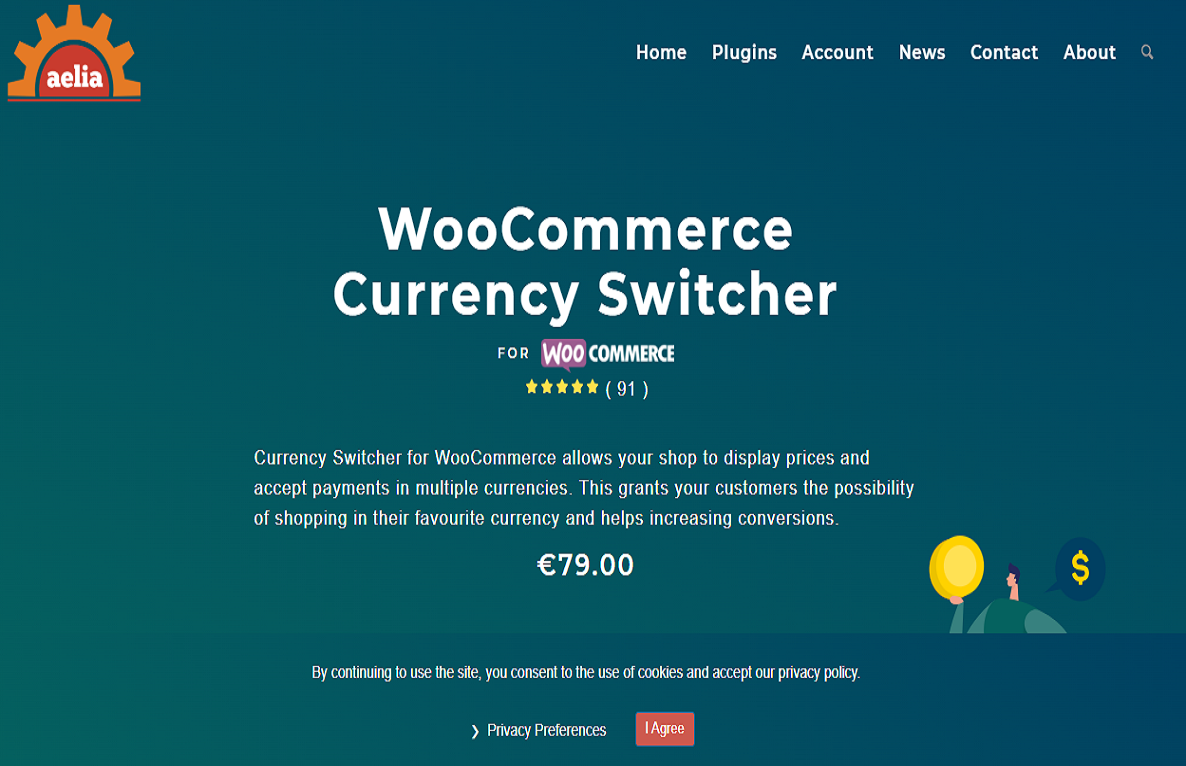 Aelia Currency Switcher for WooCommerce