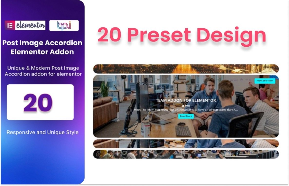 Blog Post Image Accordion Addon For Elementor