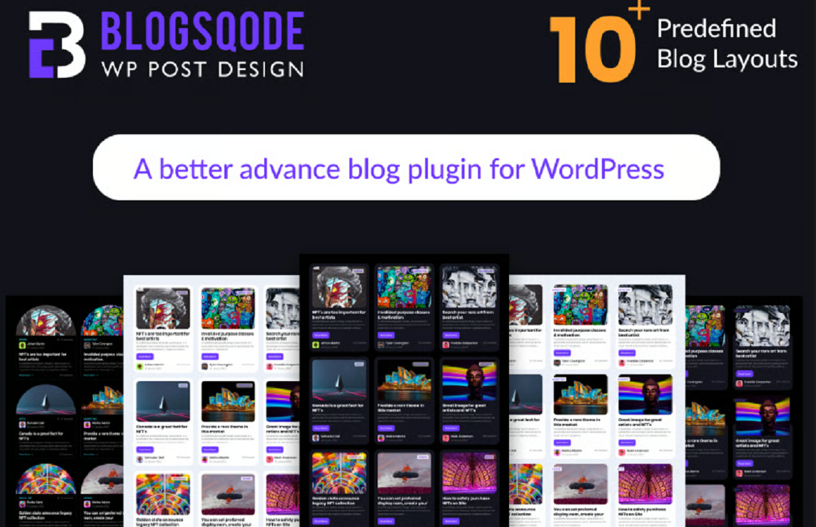 Blogsqode – Blog Design for WordPress Plugin