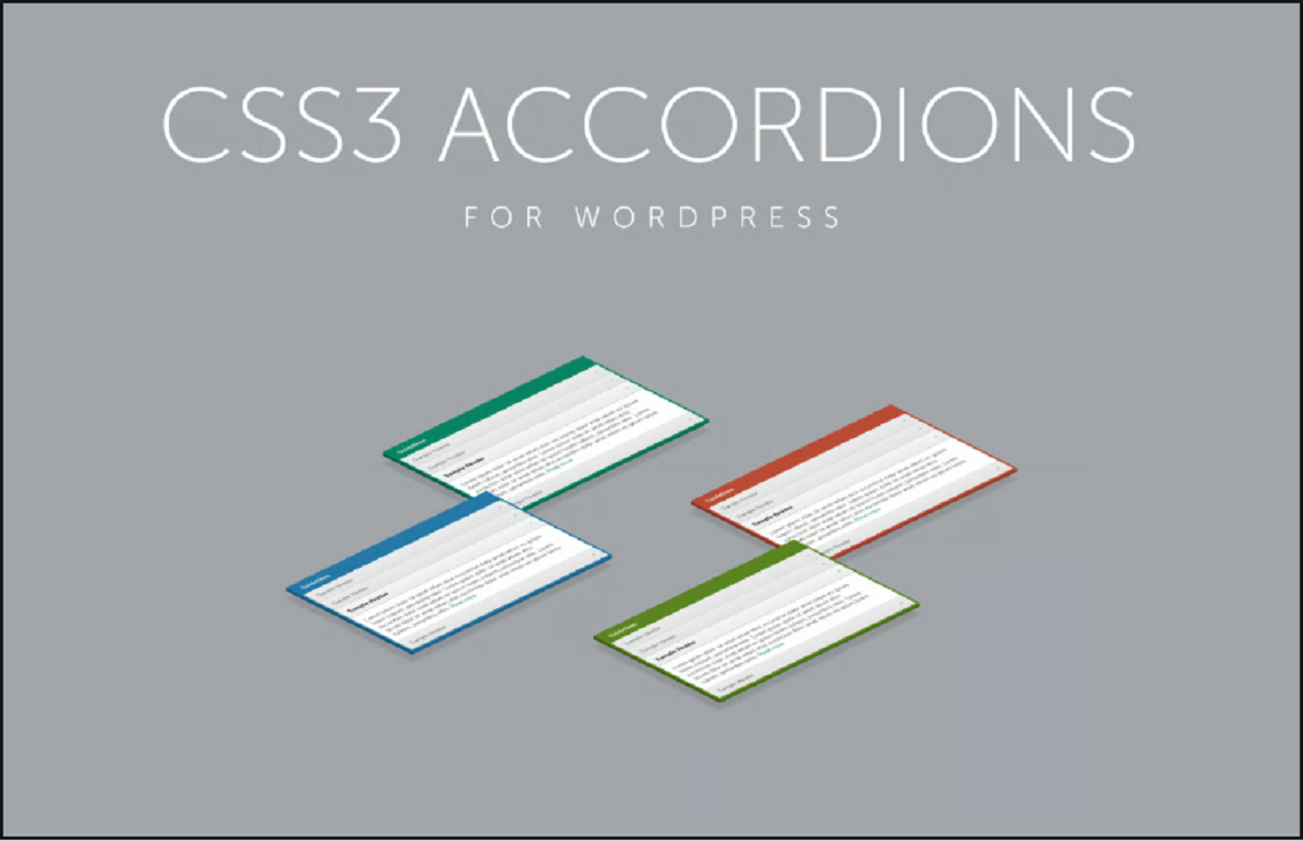 CSS3 Accordions for WordPress