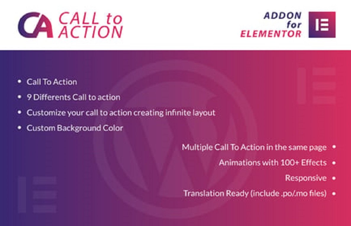 Call To Action for Elementor WordPress Plugin