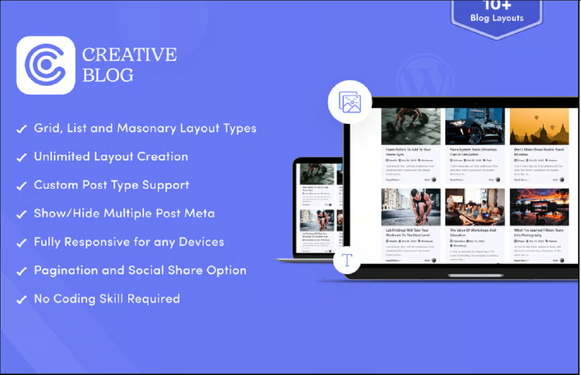 Creative Blog Designer Bundle for WordPress