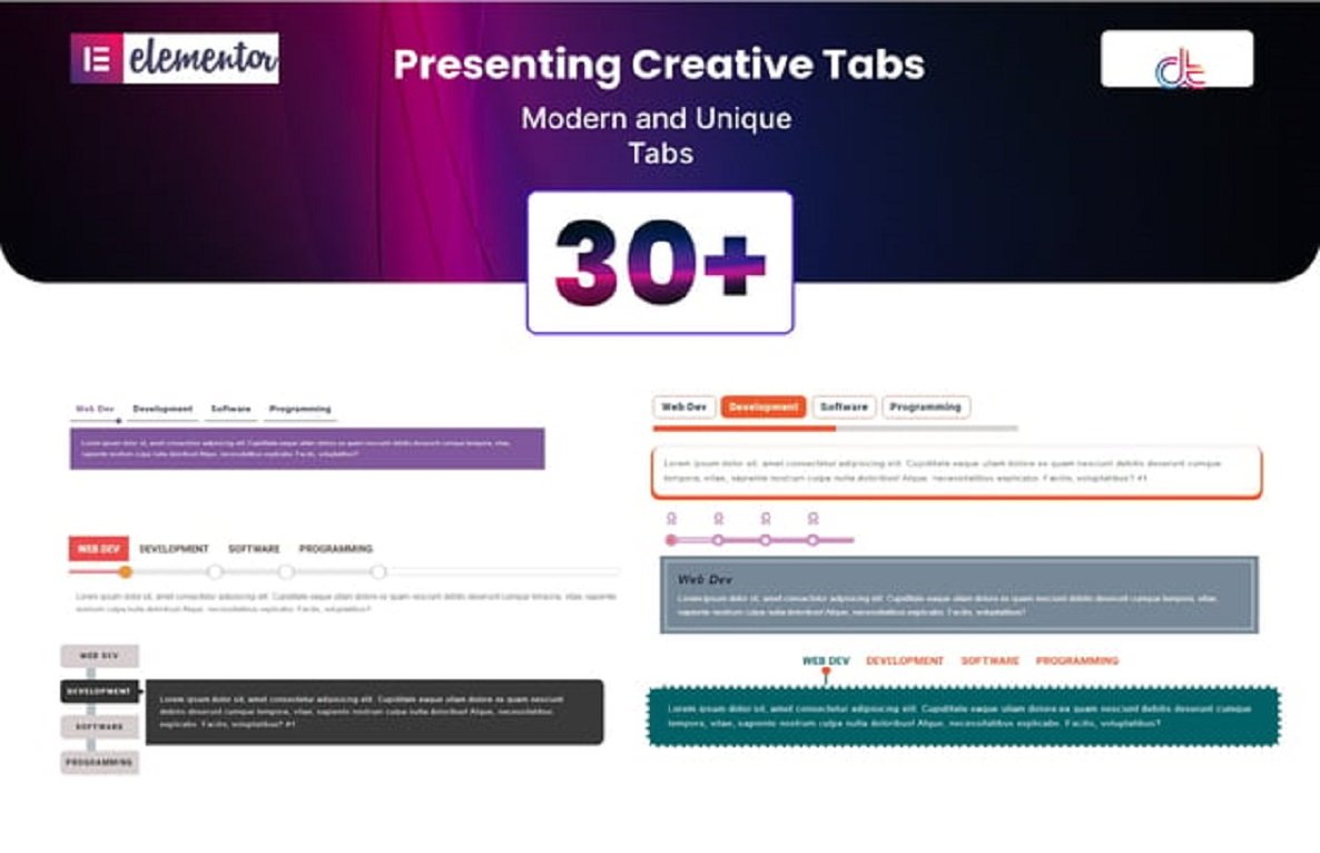 Creative Tabs addon for Elementor