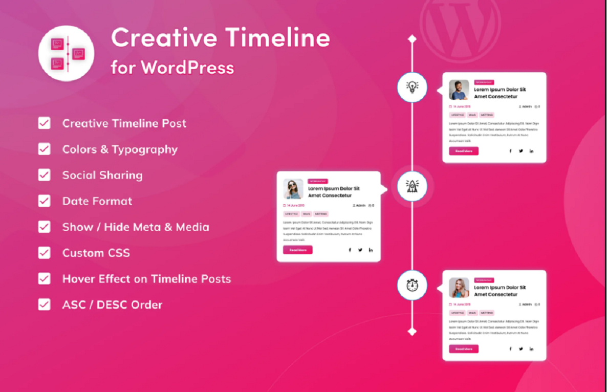 Creative Timeline for WordPress