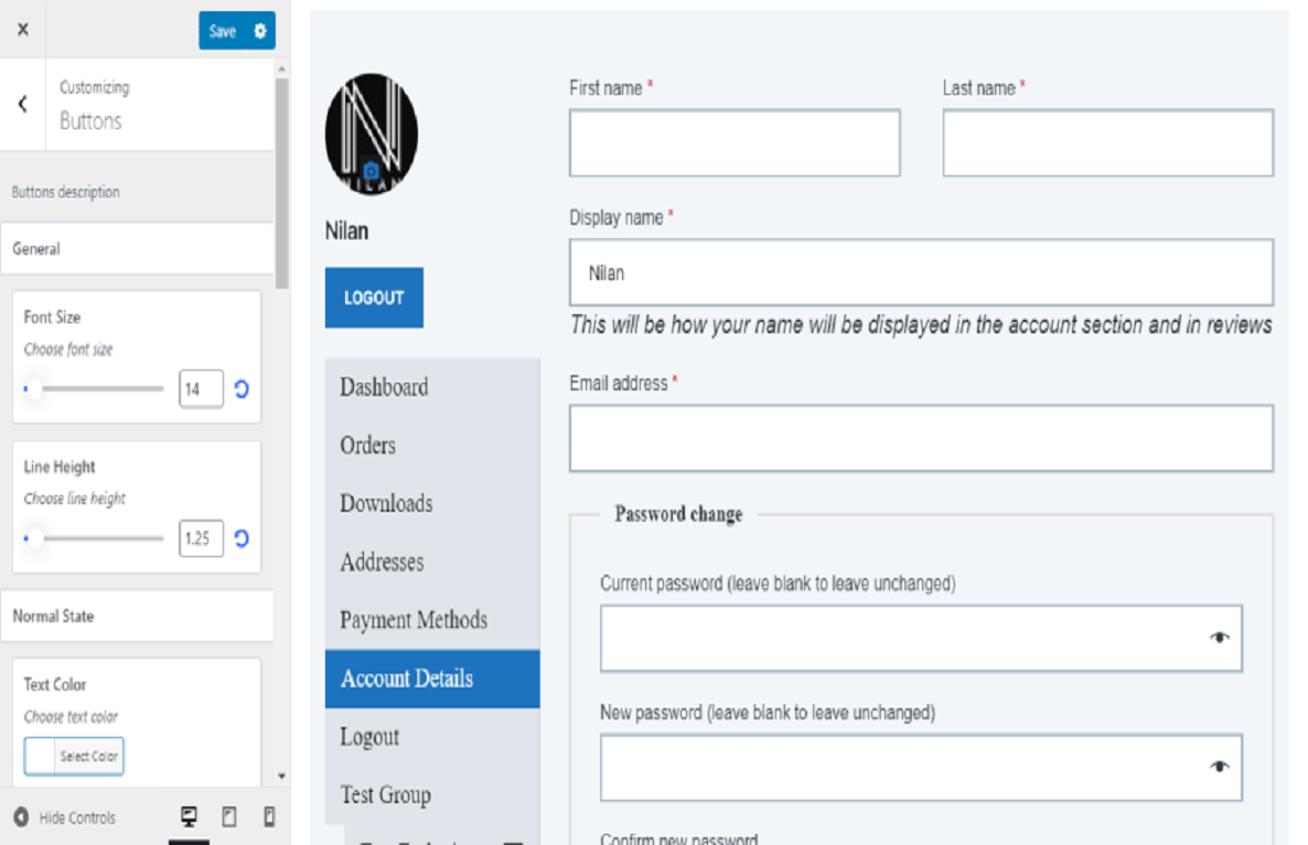 Customize My Account Page For WooCommerce