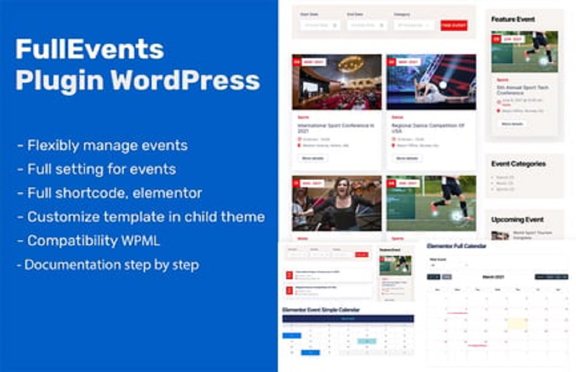 Event Plugin WordPress – FullEvents
