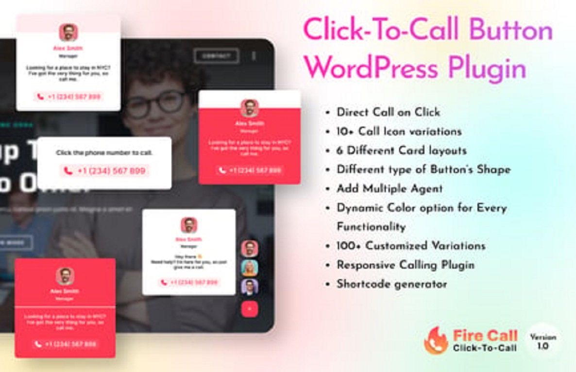 Fire Call – WordPress Click-To-Call Button Plugin