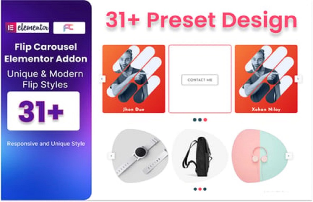 Flip Carousel Addon For Elementor