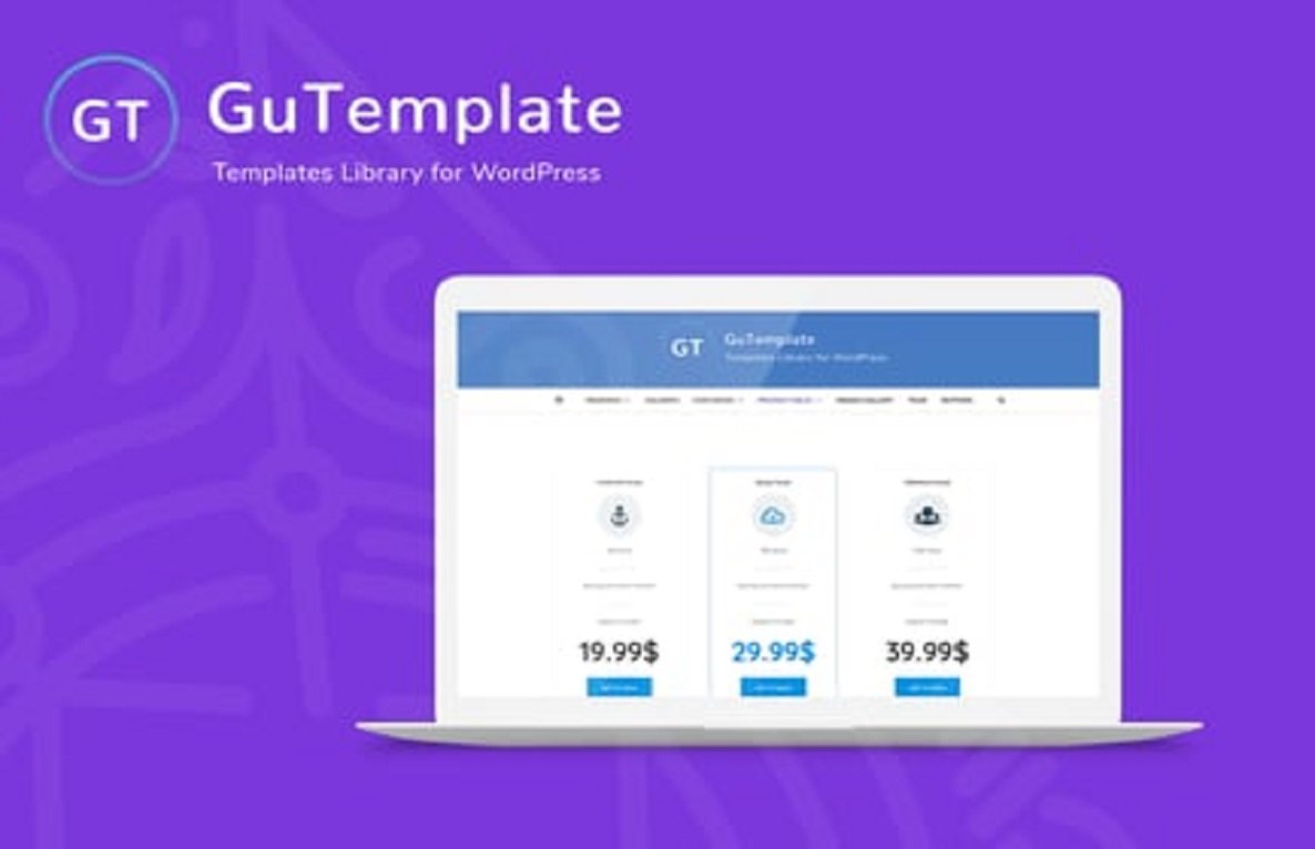 GuTemplate – Pro Templates Library for WordPress