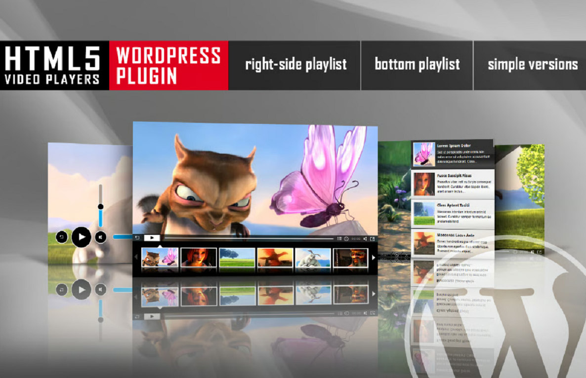 HTML5 Video Player With Playlist WordPress Plugin