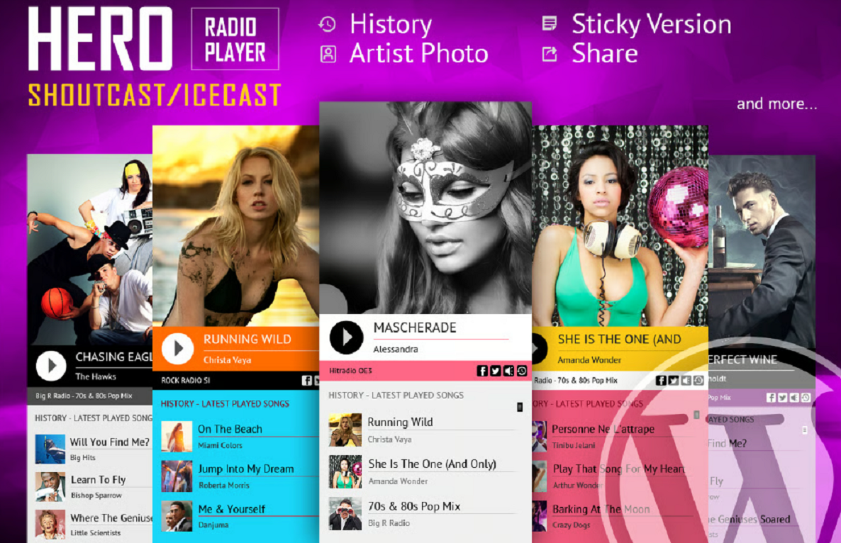 Hero – ShoutCast & IceCast Radio Player
