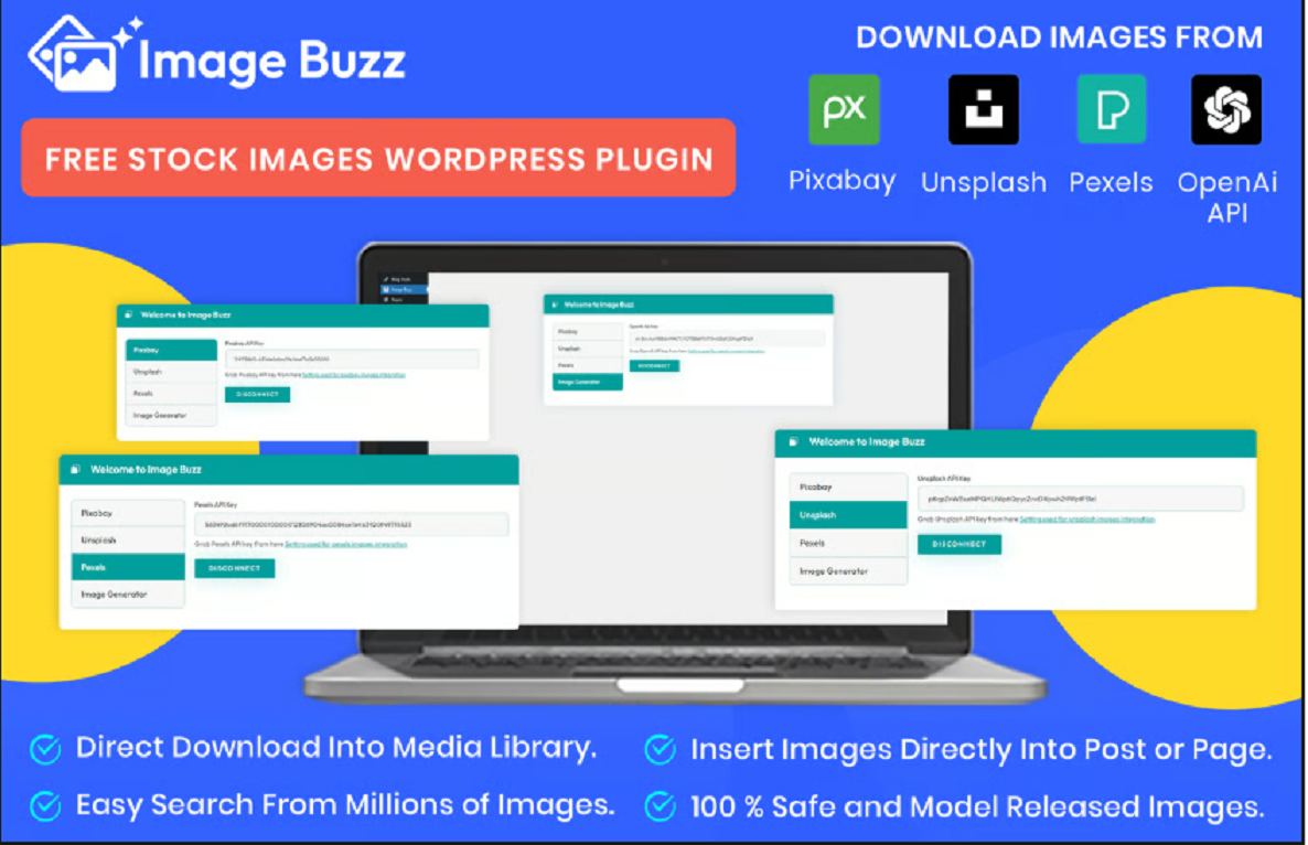 Image Buzz – Free Stock Images WordPress Plugin