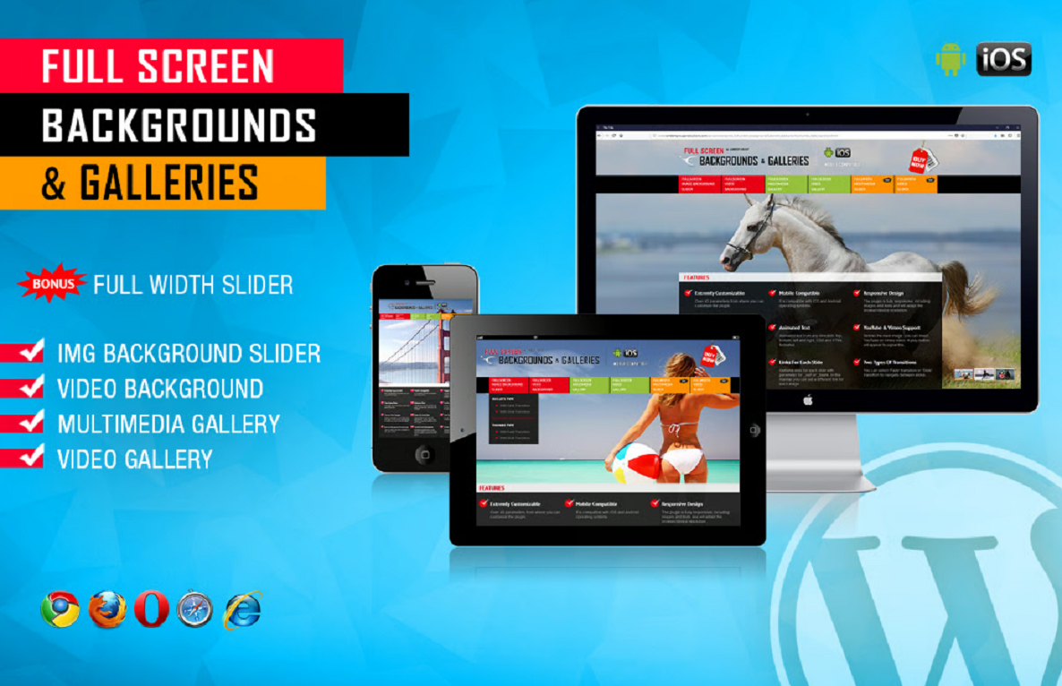 Image and Video FullScreen Background WP Plugin