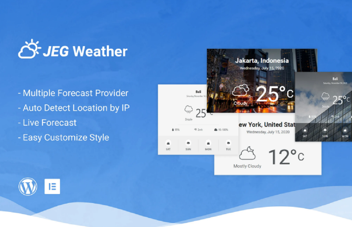 Jeg Weather Forecast Addon WordPress Plugin