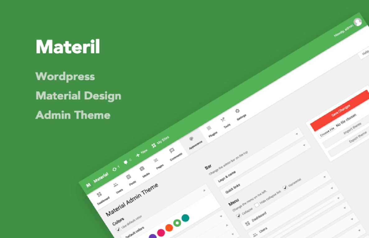 Materil – WordPress Material Design Admin Theme