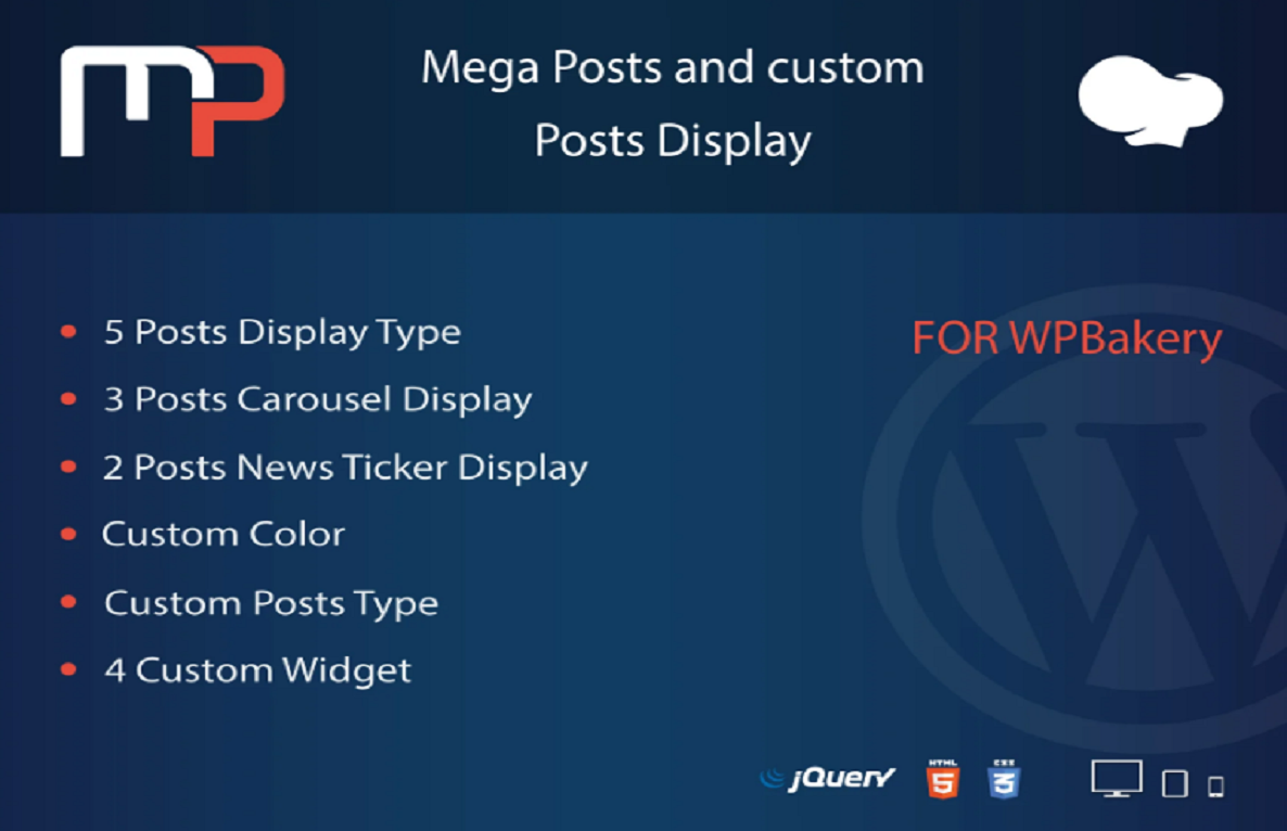 Mega Posts Display for WPBakery