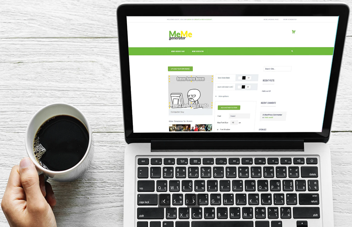 Meme Generator WordPress Plugin