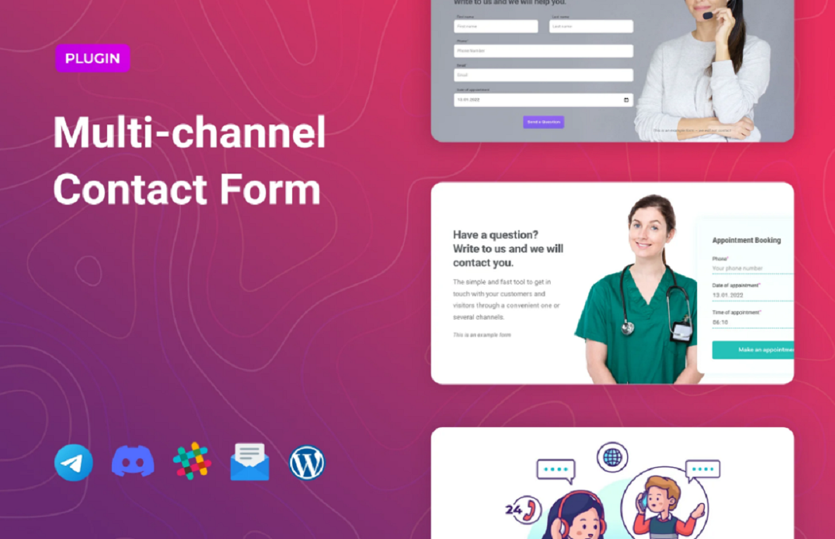 Multichannel Contact Form for Elementor