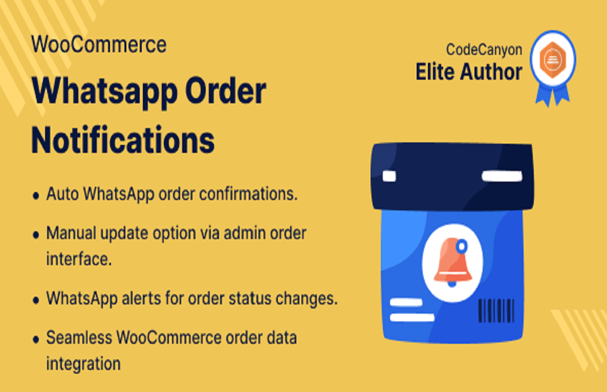Order Notifications on WhatsApp for WooCommerce
