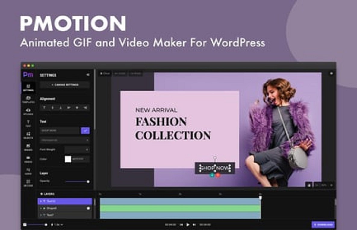 Pmotion – Animated GIF & Video Maker For WordPress