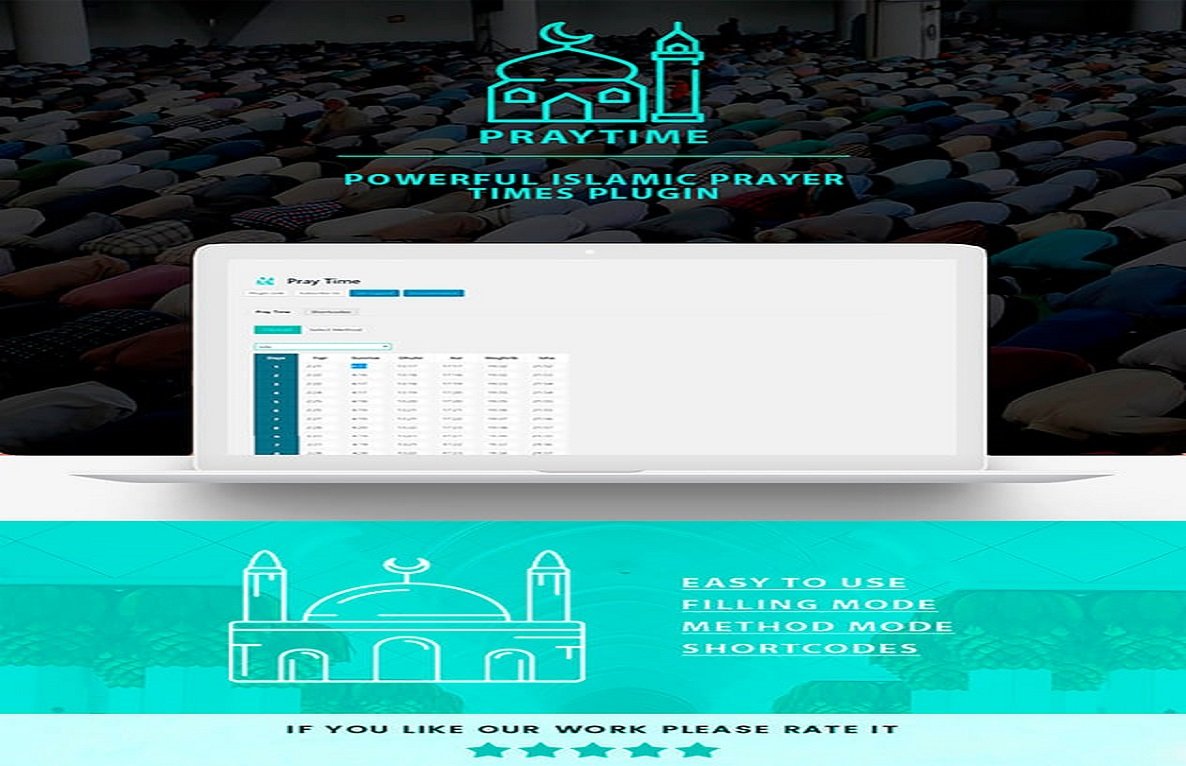 PrayTimes – Islamic Prayer Time WordPress Plugin