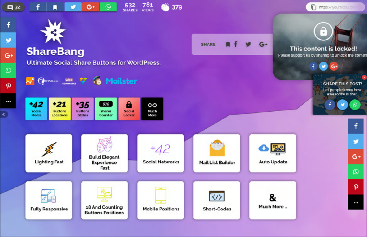 ShareBang – Ultimate Social Share Buttons for WordPress