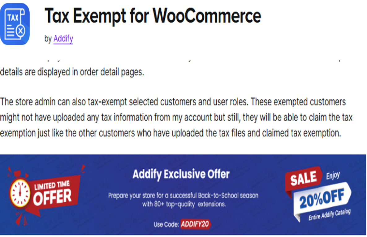 Tax Exempt for WooCommerce