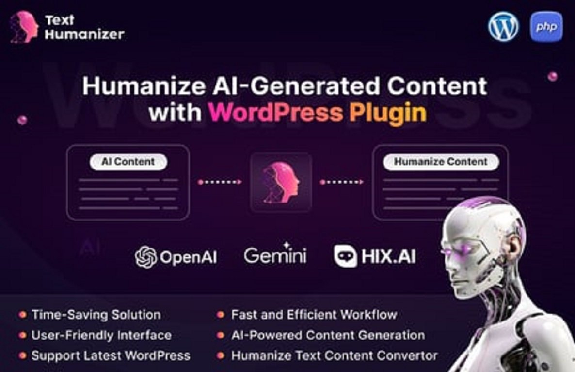 TextHumanizer – Humanize AI Content WordPress Plugin