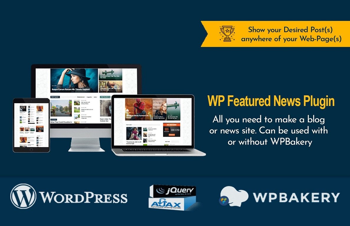 WP Featured News Pro Custom Posts Listing Plugin