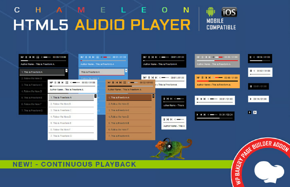 WPBakery Addon – Chameleon Audio Player
