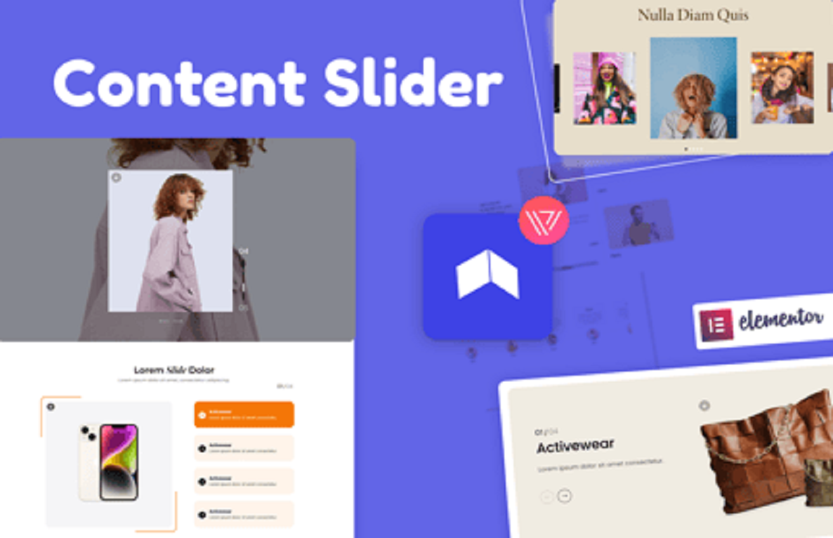 Wiloke Content Slider for Elementor