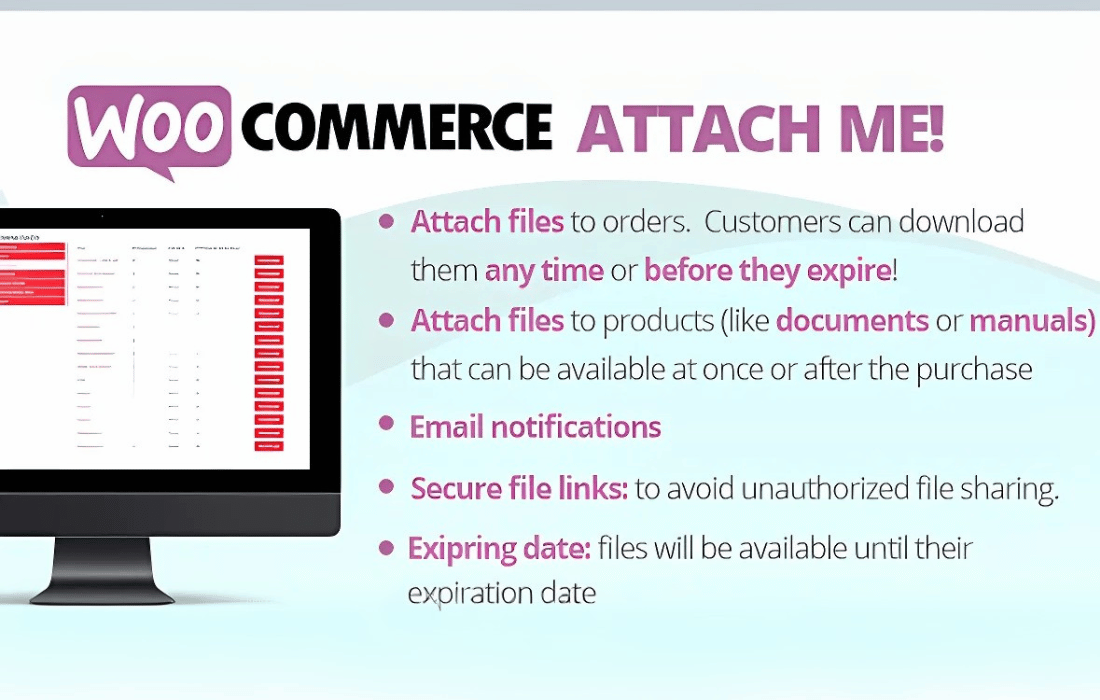 WooCommerce Attach Me!