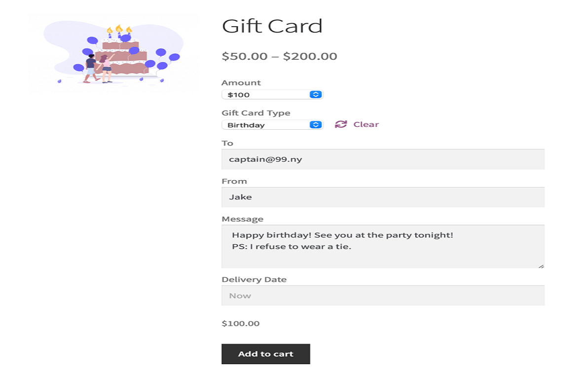 WooCommerce Gift Cards