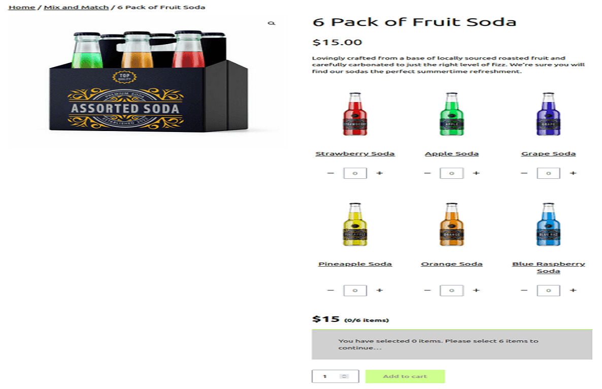 WooCommerce Mix and Match Products